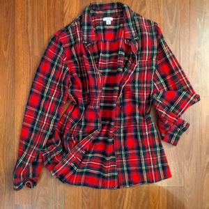 Plaid LLBean flannel size L